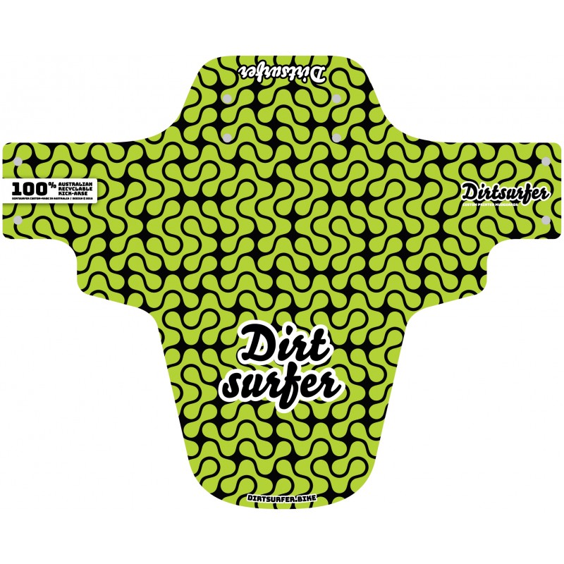 Dirtsurfer Mudguard - Lava Lamp Lime