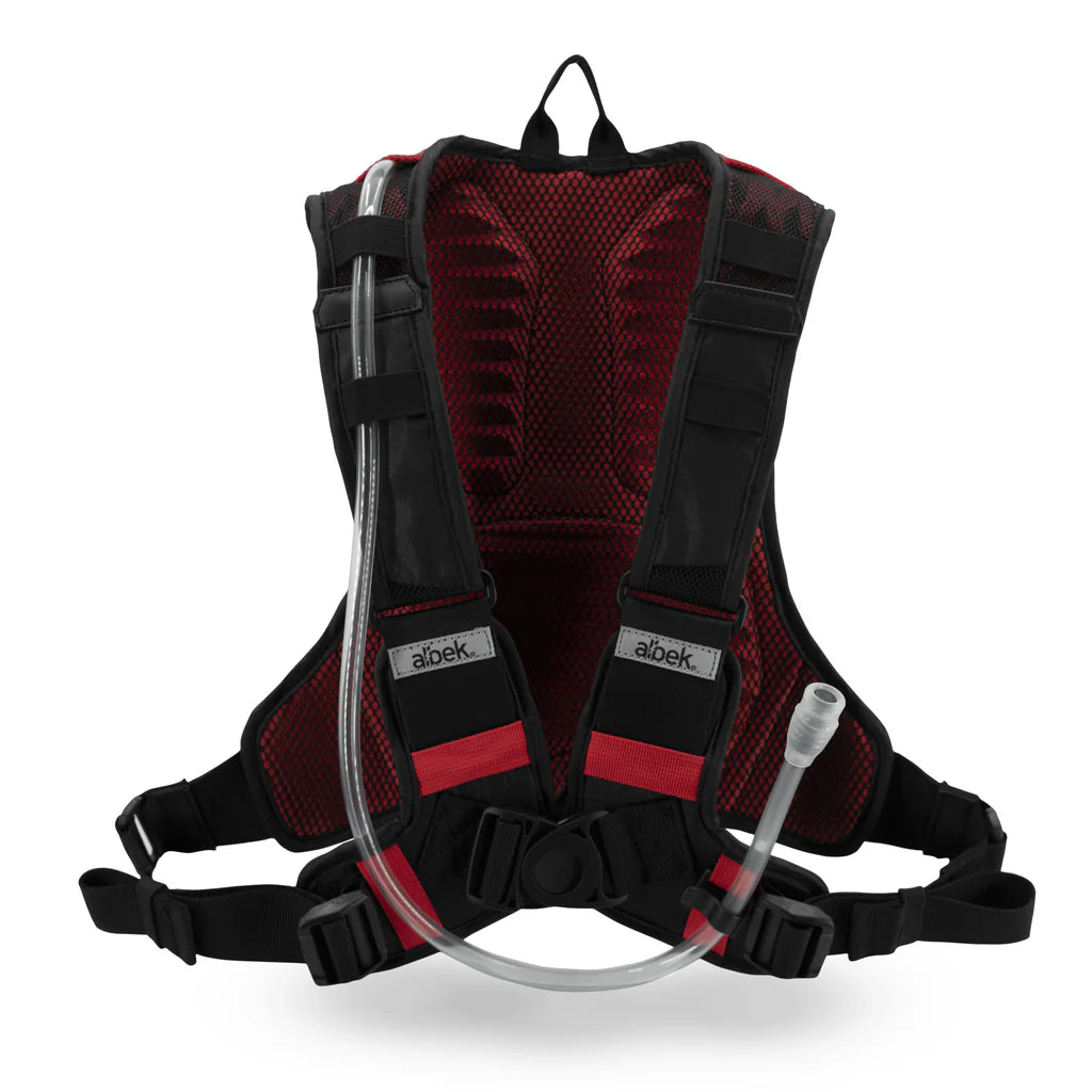 Albek Hydration Pack H2O Haul Three 1.5L Bladder Scarlet Red
