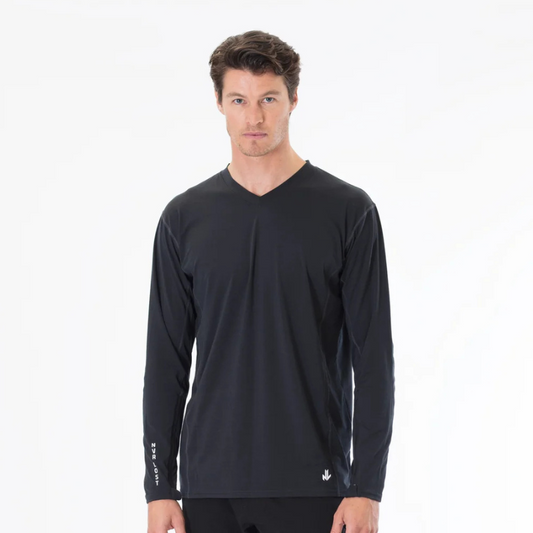 NVR LOST Men's Techincal Riding Tee LS - Jet Black