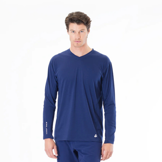 NVR LOST Men's Techincal Riding Tee LS - Ocean Cavern
