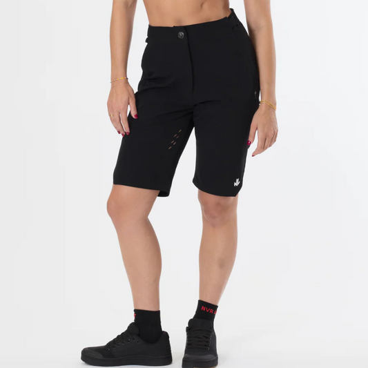 NVR LOST Women's Elevated Shorts - Jet Black