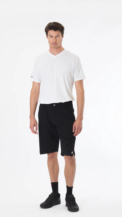 NVR LOST Men's Technical Riding Tee SS - Bright White