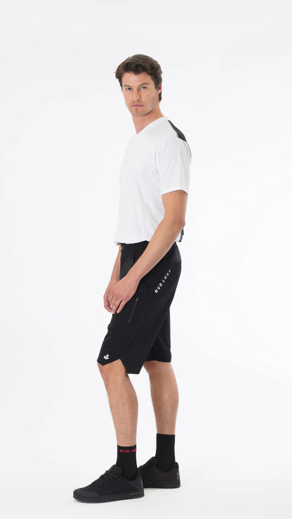 NVR LOST Men's Technical Riding Tee SS - Bright White