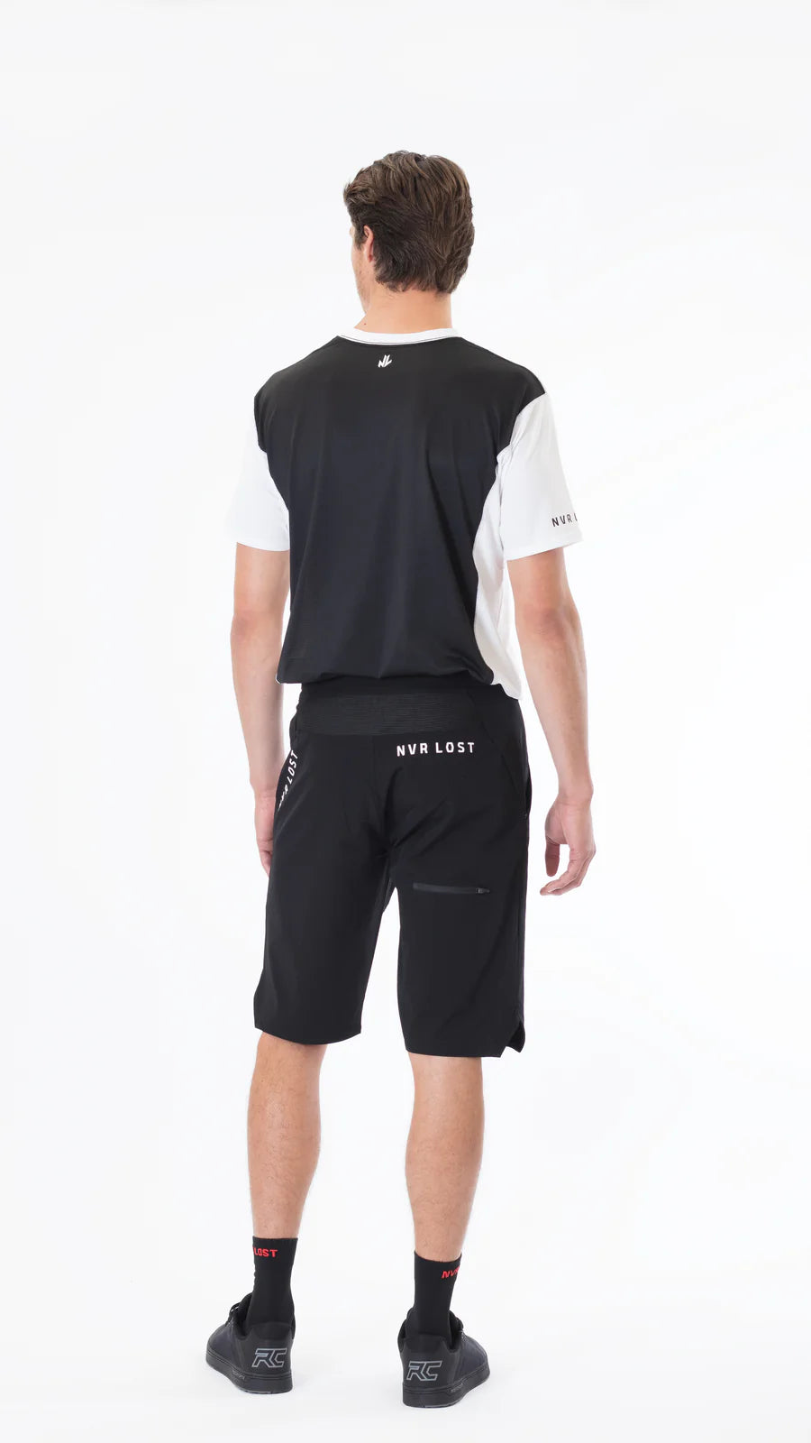 NVR LOST Men's Technical Riding Tee SS - Bright White