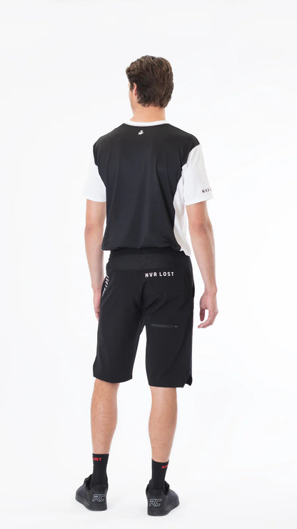 NVR LOST Men's Technical Riding Tee SS - Bright White