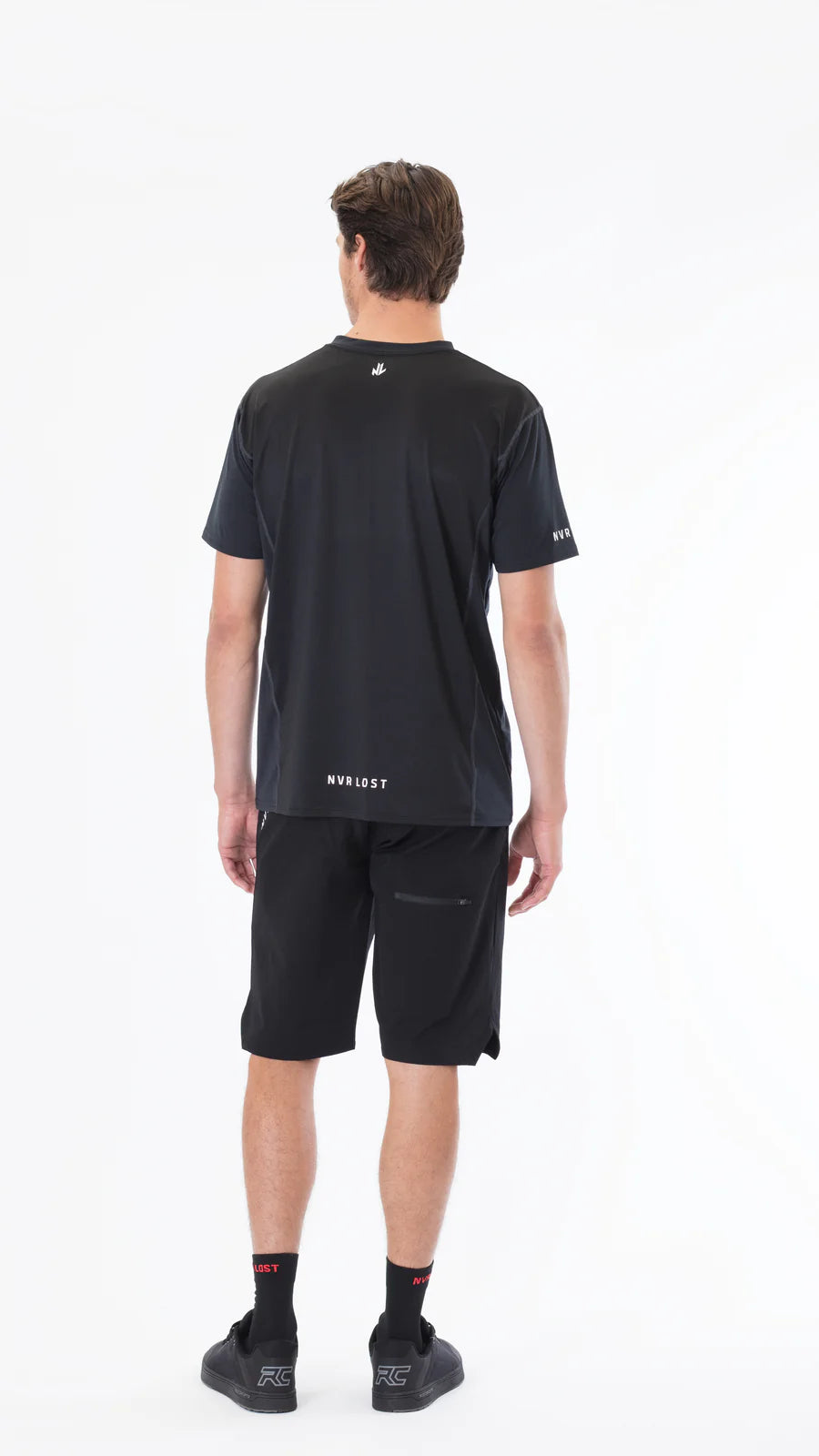 NVR LOST Men's Techincal Riding Tee SS - Jet Black