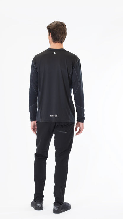 NVR LOST Men's Techincal Riding Tee LS - Jet Black
