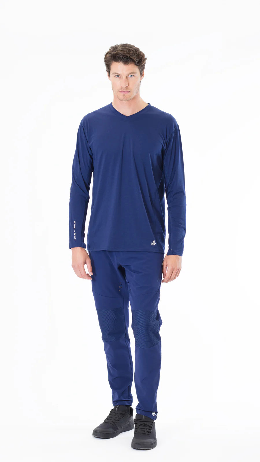NVR LOST Men's Techincal Riding Tee LS - Ocean Cavern