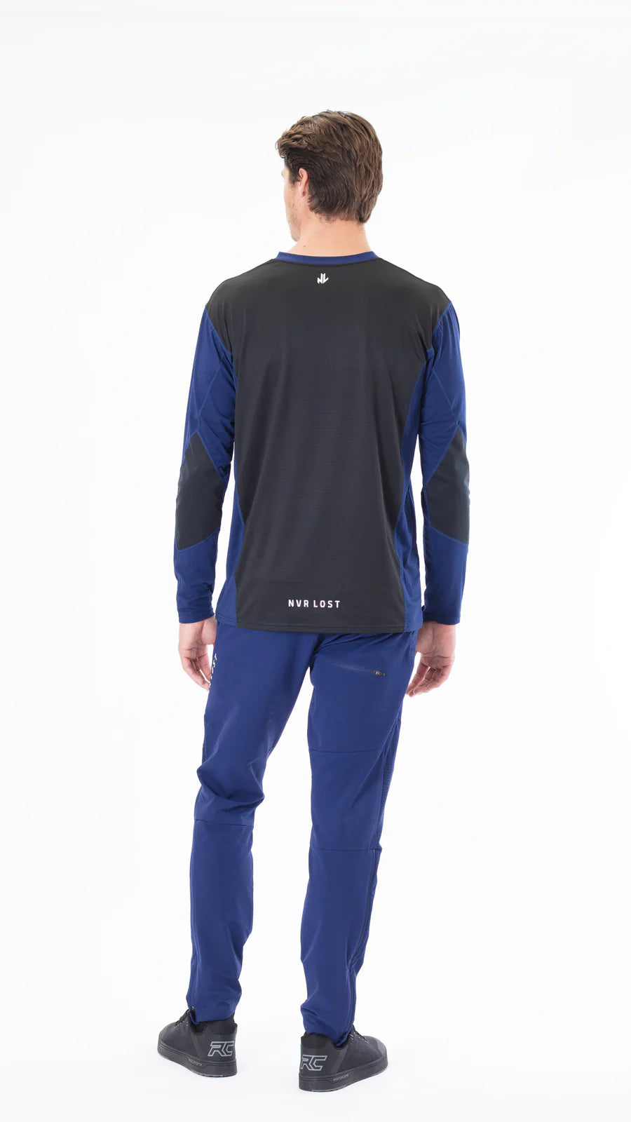 NVR LOST Men's Techincal Riding Tee LS - Ocean Cavern
