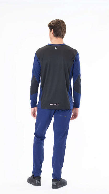 NVR LOST Men's Techincal Riding Tee LS - Ocean Cavern