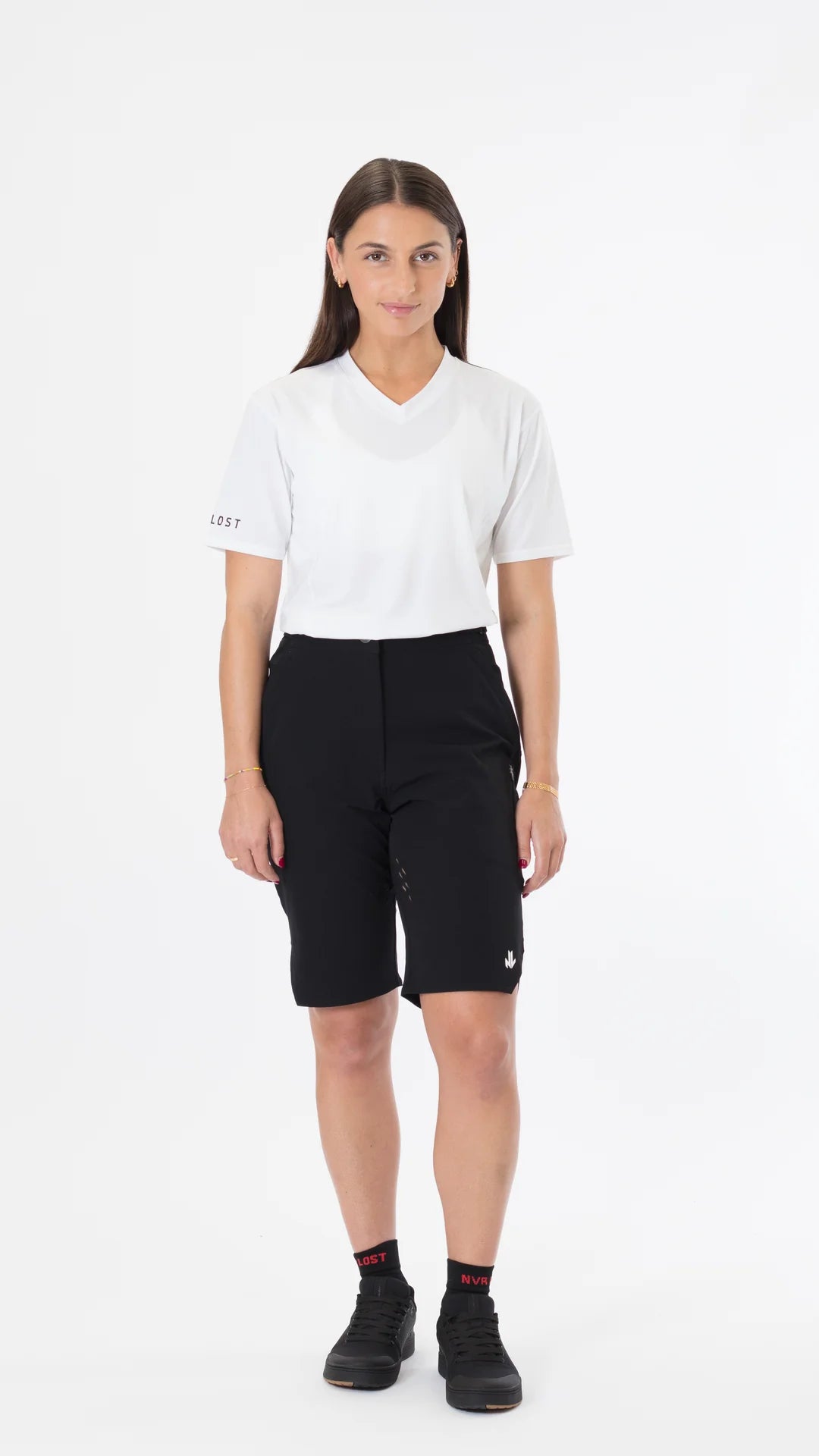 NVR LOST Women's Elevated Shorts - Jet Black