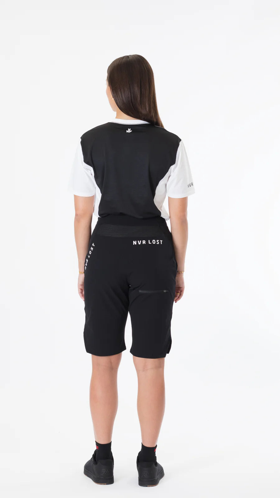 NVR LOST Women's Elevated Shorts - Jet Black