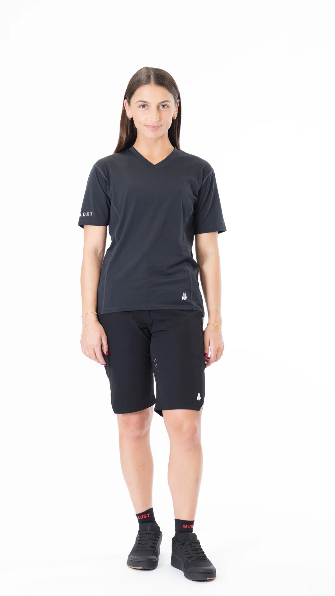 NVR LOST Women's Technical Riding Tee SS - Jet Black