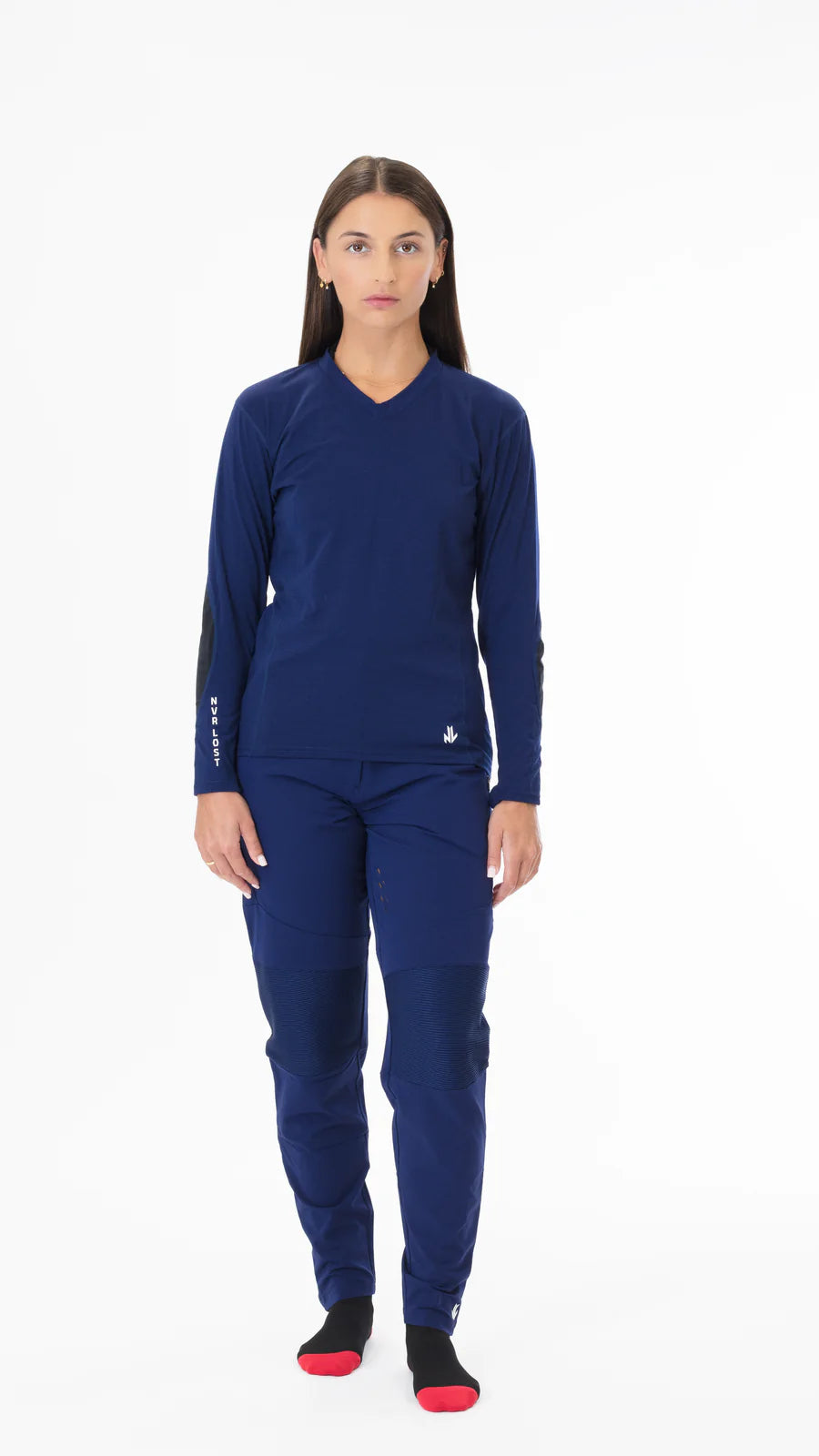 NVR LOST Women's Technical Riding Tee LS - Ocean Cavern