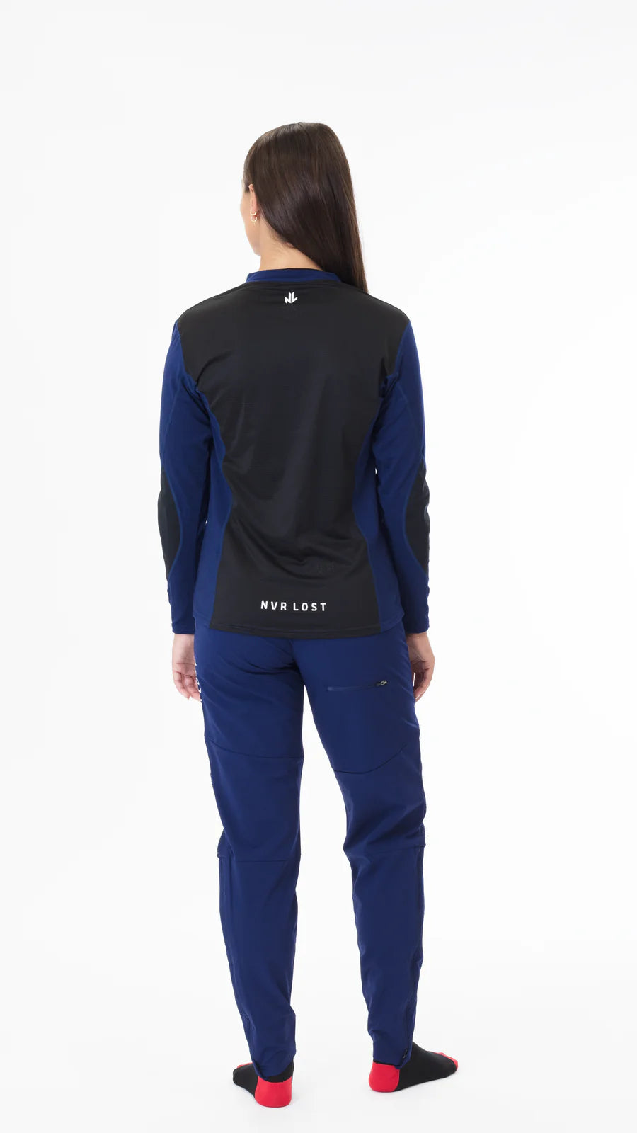 NVR LOST Women's Technical Riding Tee LS - Ocean Cavern