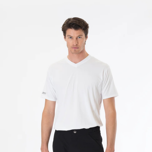 NVR LOST Men's Technical Riding Tee SS - Bright White