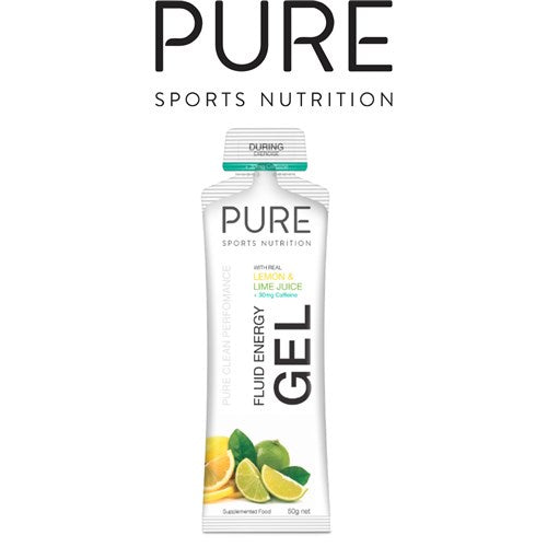 PURE | Fluid Energy Gel - Lemon & Lime Juice with 30mg Caffeine