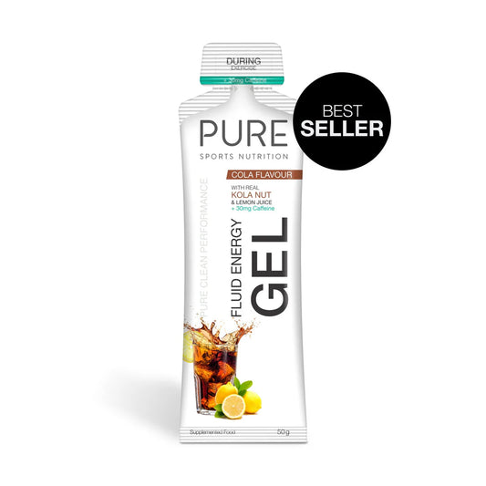 PURE | Fluid Energy Gel - Kola Nut & Lemon Juice with 30mg Caffeine - 50g