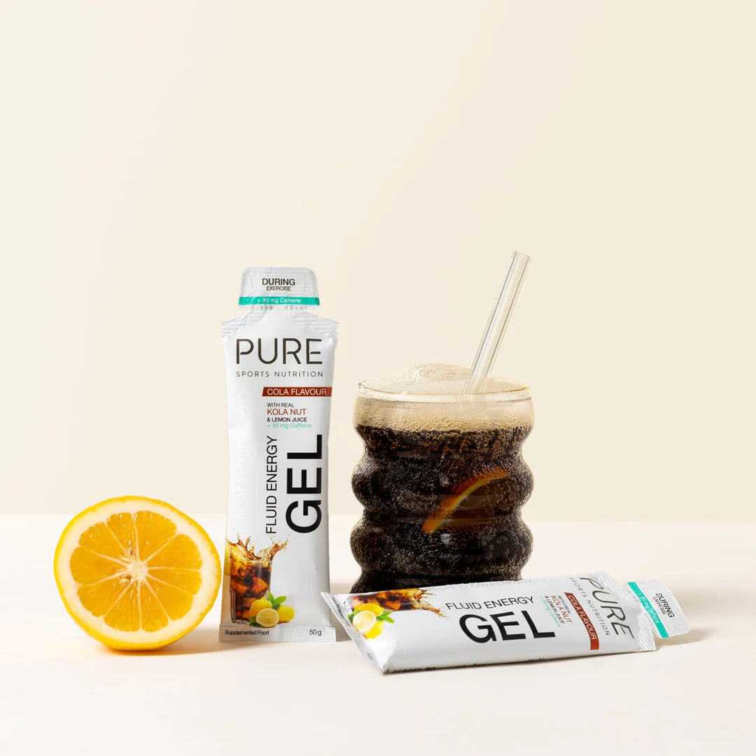 PURE | Fluid Energy Gel - Kola Nut & Lemon Juice with 30mg Caffeine - 50g