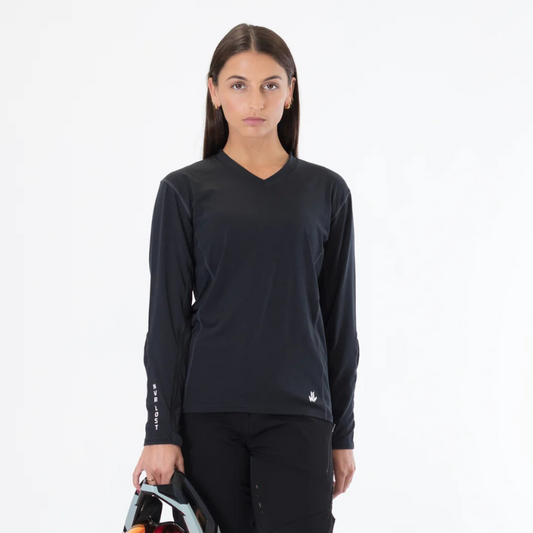 NVR LOST Women's Technical Riding Tee LS - Jet Back