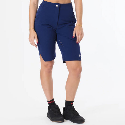 NVR LOST Women's Elevated Shorts - Ocean Cavern