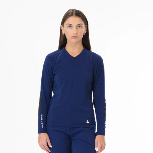 NVR LOST Women's Technical Riding Tee LS - Ocean Cavern