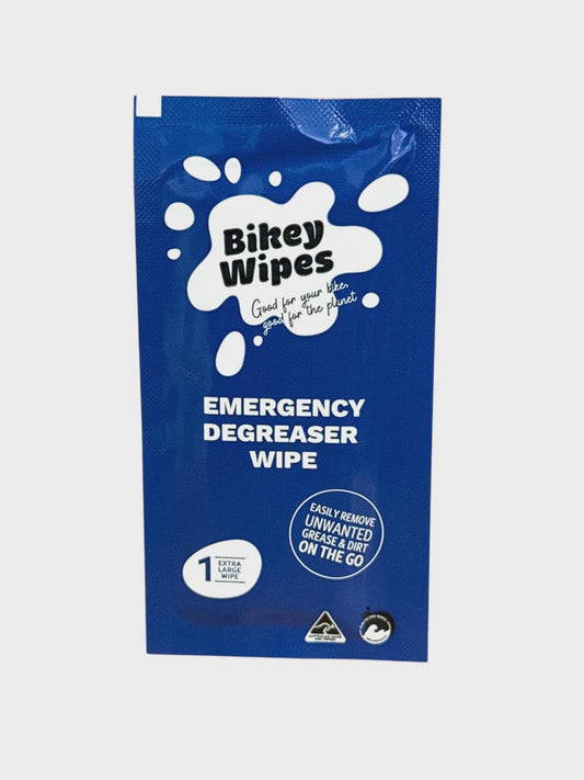 Bikey Wipes | Emergency Degreaser Wipes - Single Use